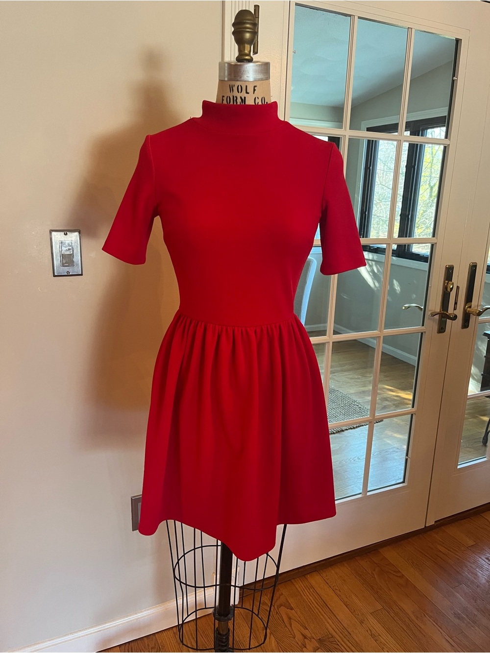 Lord & Taylor Red Aline Dress